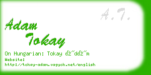 adam tokay business card